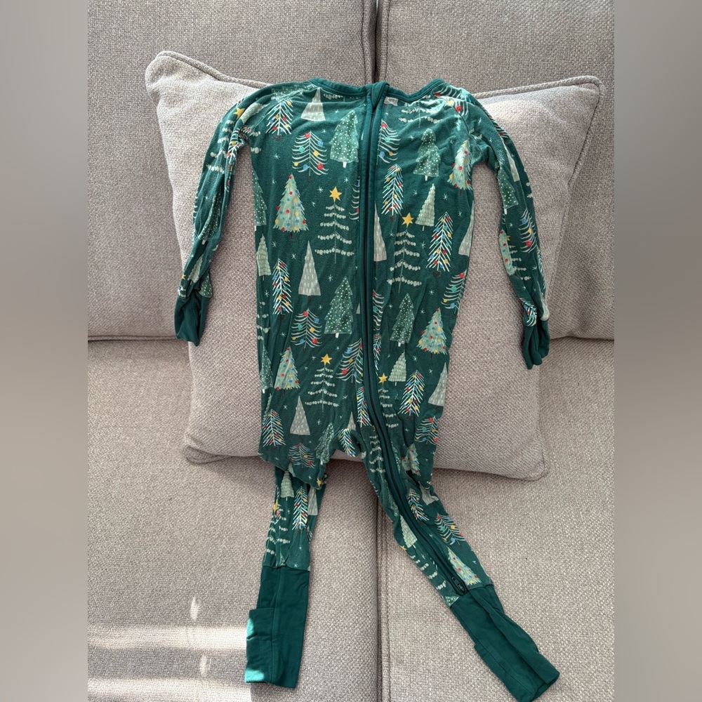 Little Sleepies Green Twinkling Trees Zippy 2T